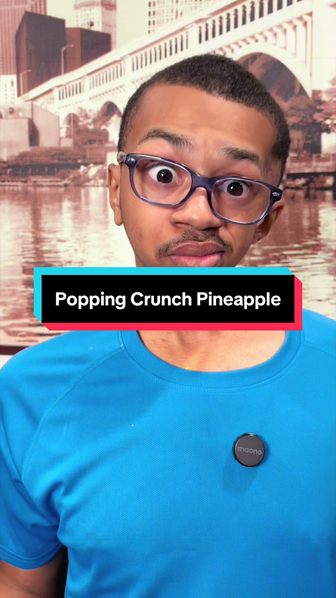 TikTok post by @the.quiet.hustler5 for Poppin Crunch. Caption reads: Thank you @PoppinCrunch cause ya’ll never....