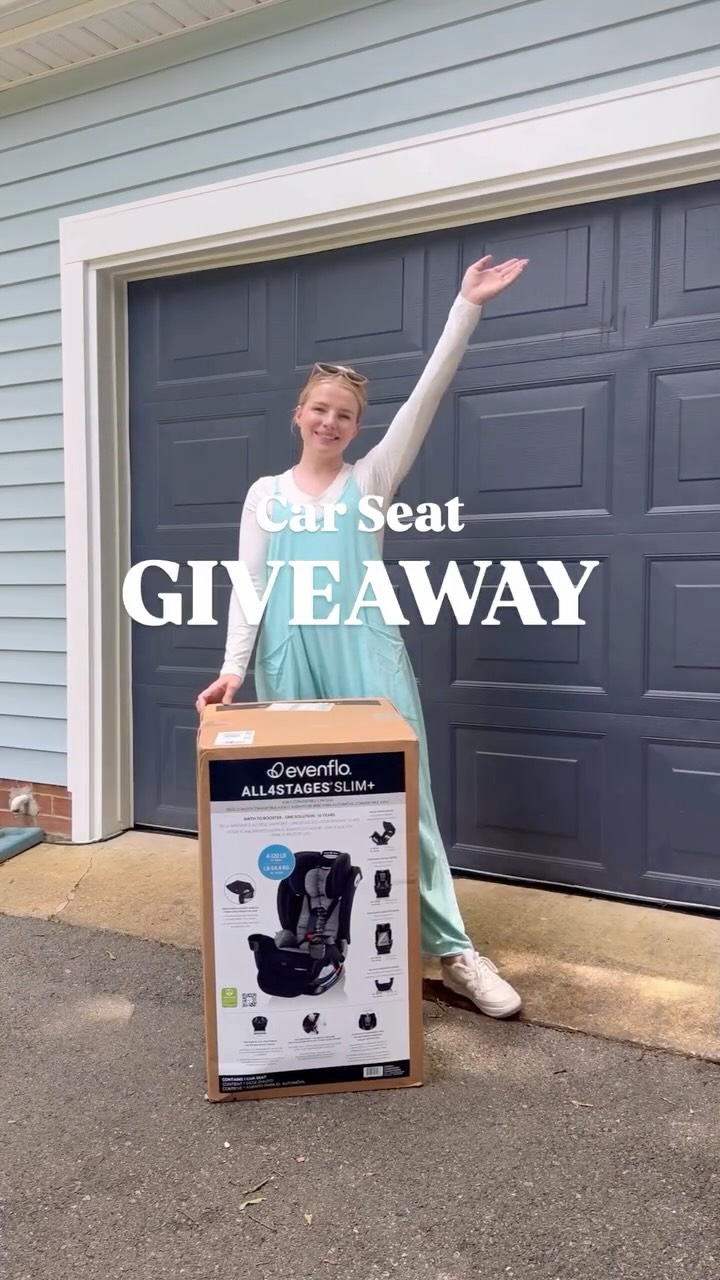 Instagram post by @allisclare for Evenflo. Caption reads: I’m so excited to team up with Evenflo to giveaway....