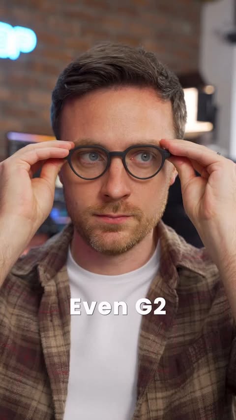 Instagram post by @thetechchap for Even Realities. Caption reads: How do I look?? 😎

These are the new Even G2....