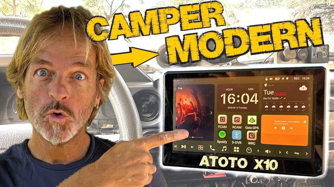 YouTube post by @LaylaOnTour for ATOTO. Caption reads: Upgrade your old car! ATOTO X10 Car Stereo....