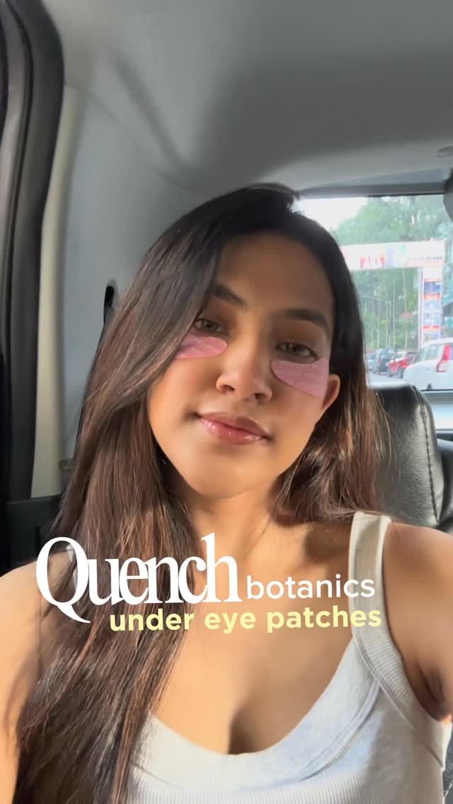 Instagram post by @anushakala for Quench Botanics. Caption reads: From desk to departure gate — hydration never....