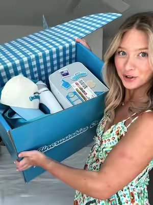 TikTok post by @madisonkatewhitbeck for Her Campus. Caption reads: [...] this fall!! 💙 #CTSquadxUncrustables....