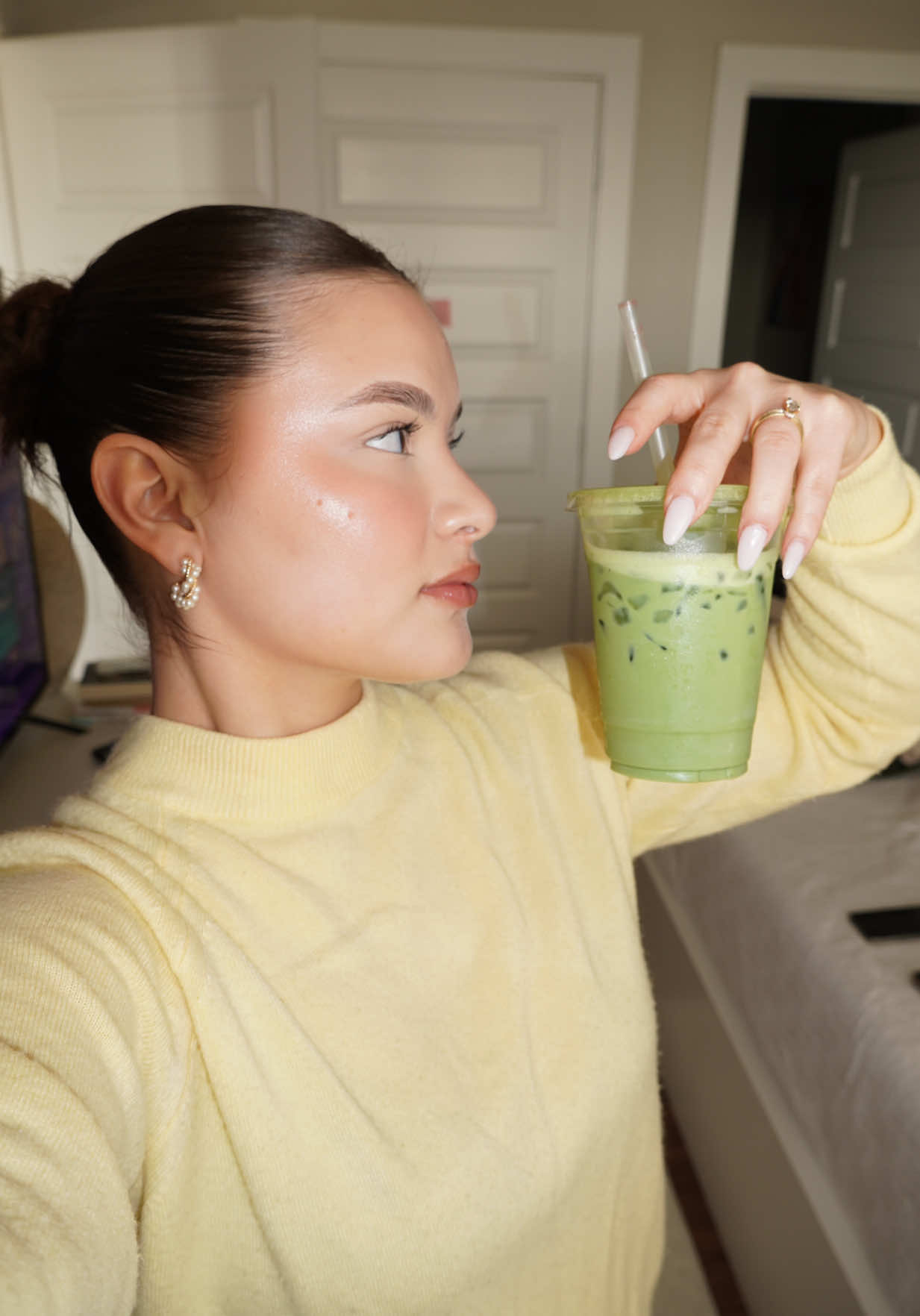 TikTok post by @alondragandaramontes for Chazoku. Caption reads: Maple Matcha for the win always 🤎 @Chazoku #fyp....