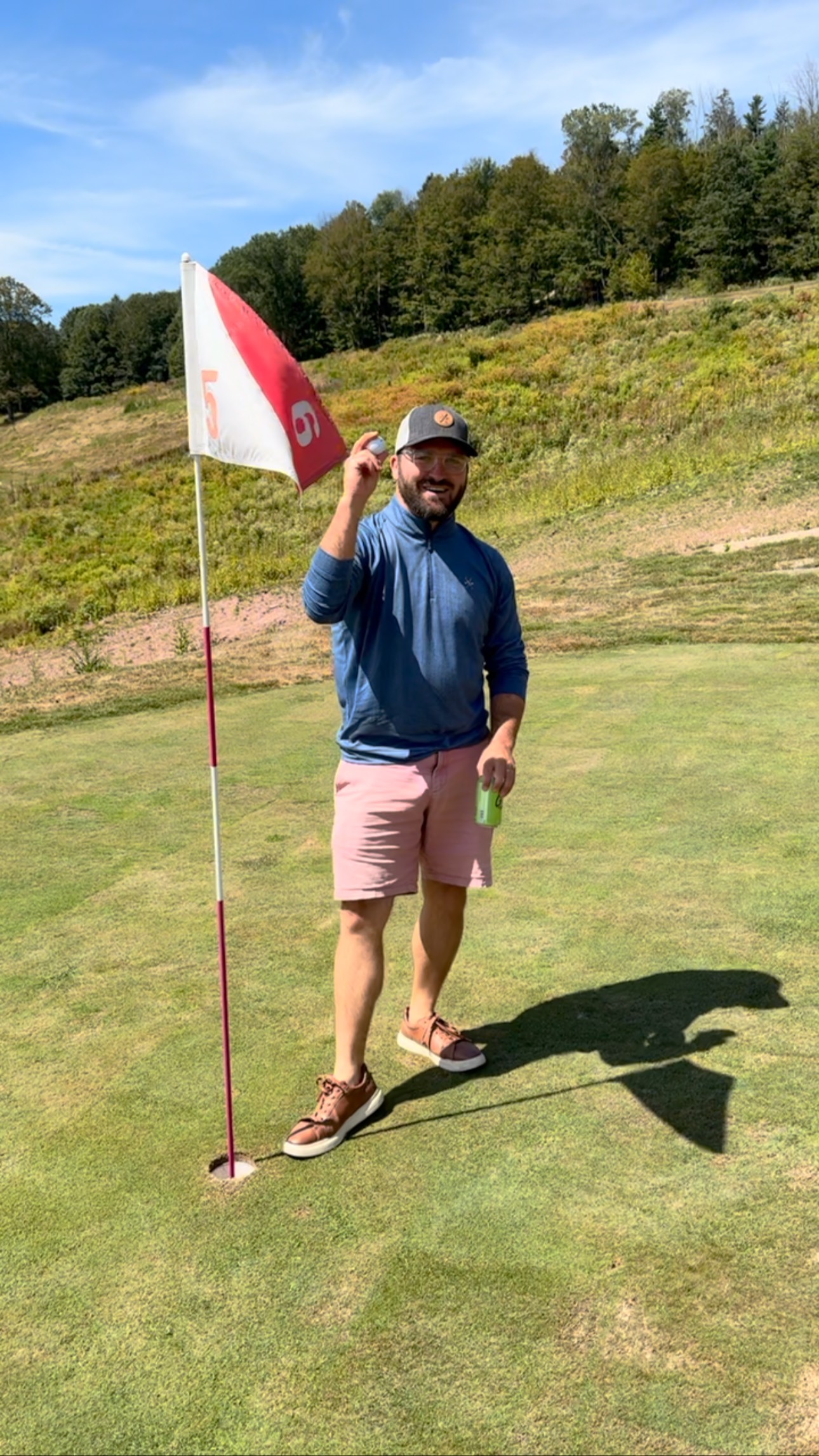 Instagram post by @coynewriter for Titleist. Caption reads: 🚨ACE ALERT: Colton Craig dunks it for the first....
