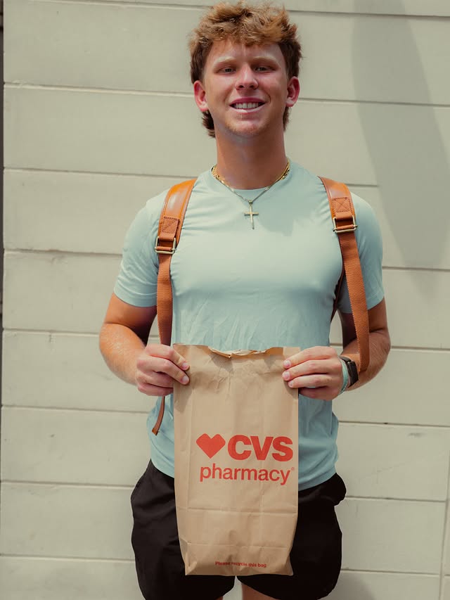 Instagram post by @alexh_0720 for POSTGAME. Caption reads: [...] routine all season long. @cvspharmacy....