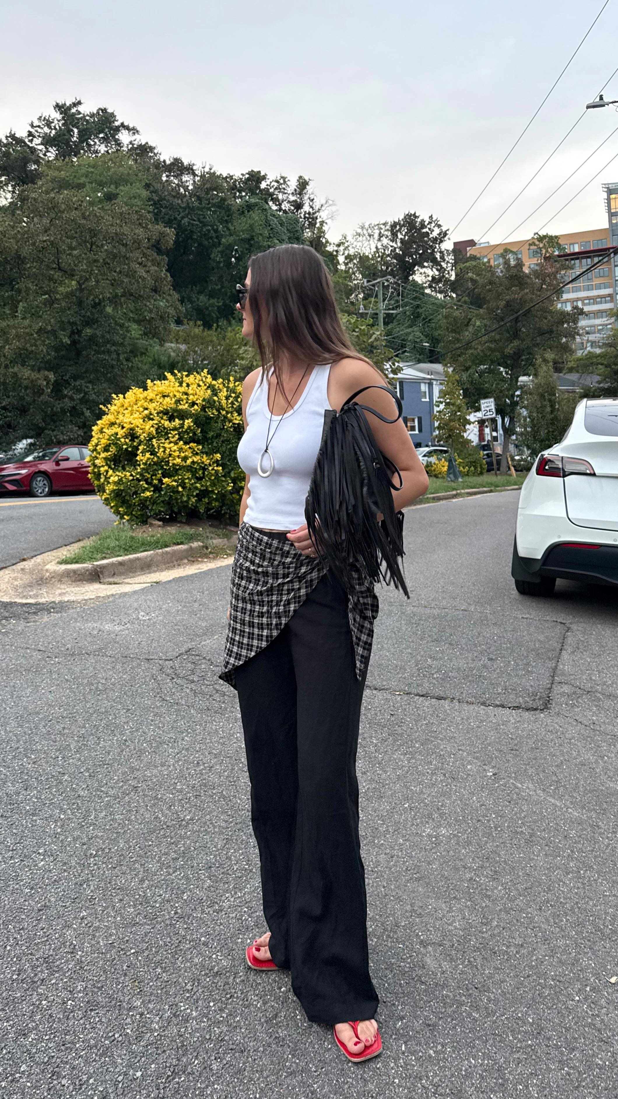 Instagram post by @styledbykimkj for thredUP. Caption reads: finding the perfect pieces on @thredup to....