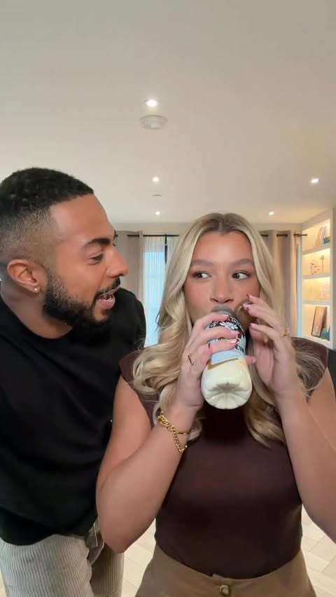 Instagram post by @mollyrainford for Shaken Udder. Caption reads: AD Tell me how you really feel?😂 @shakenudder....