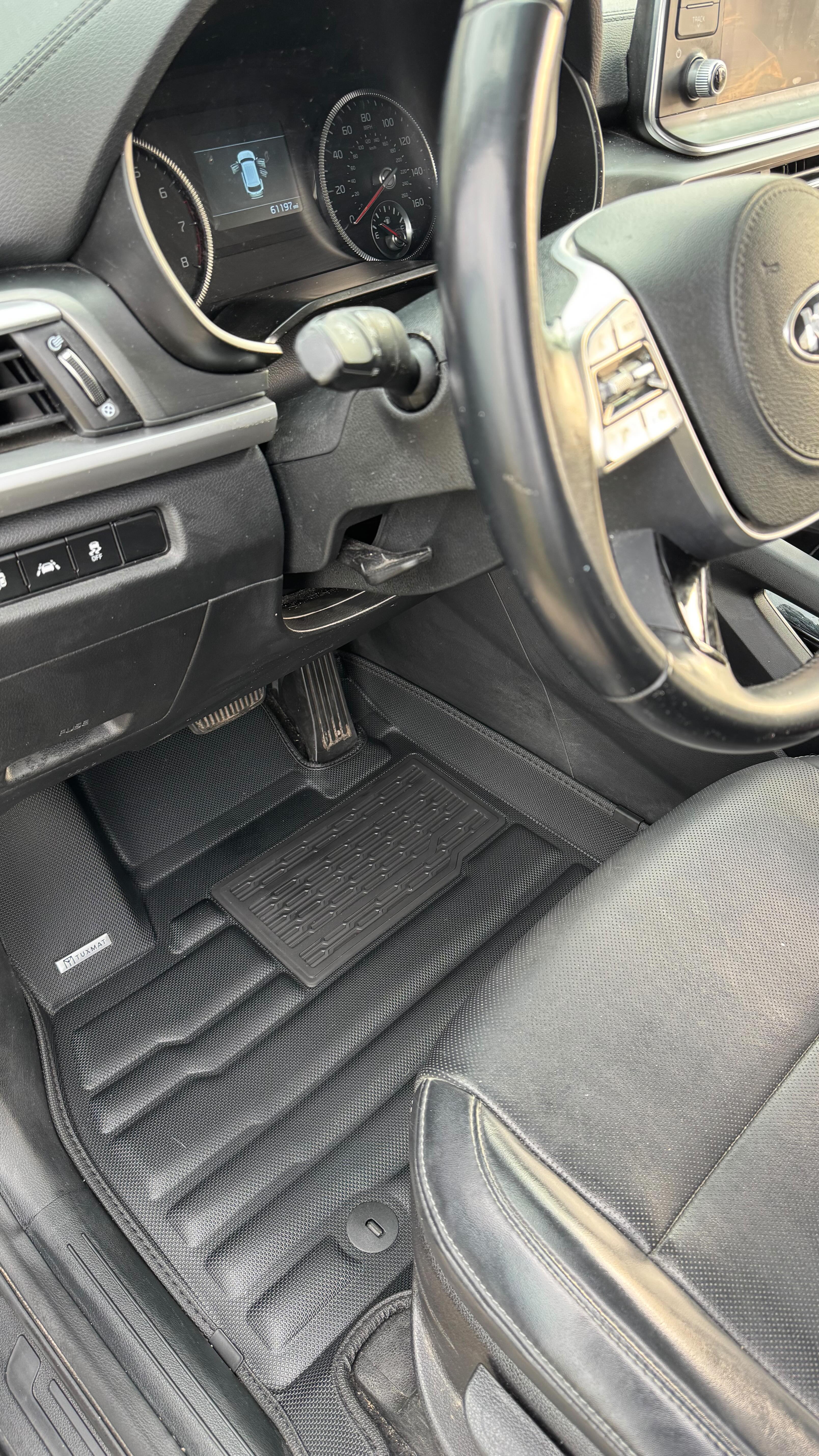 Instagram post by @makingitwithabby for TuxMat. Caption reads: #TuxMatPartner When you’ve got four kids, car....