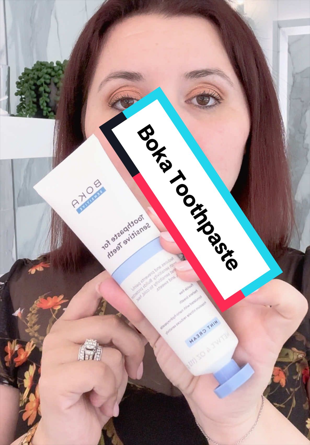 TikTok post by @cfamilylove for Boka. Caption reads: Boka Toothpaste Mom & Child approved. Such a [...].
