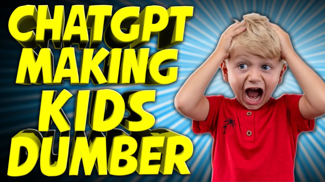 YouTube post by @InternetTodayTV for USA TODAY. Caption reads: A.I. is Making Kids Stupid - TechNewsDay.