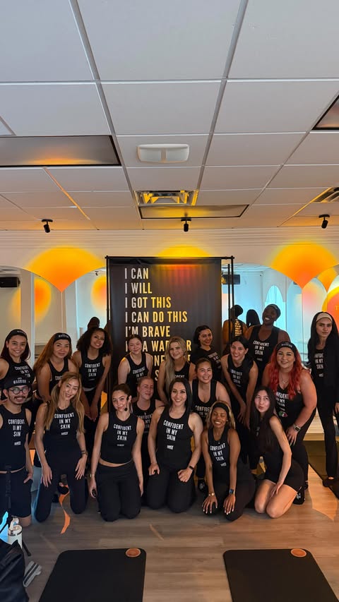 Instagram post by @wvanitylooks for Banish. Caption reads: Confident in my skin 💪.