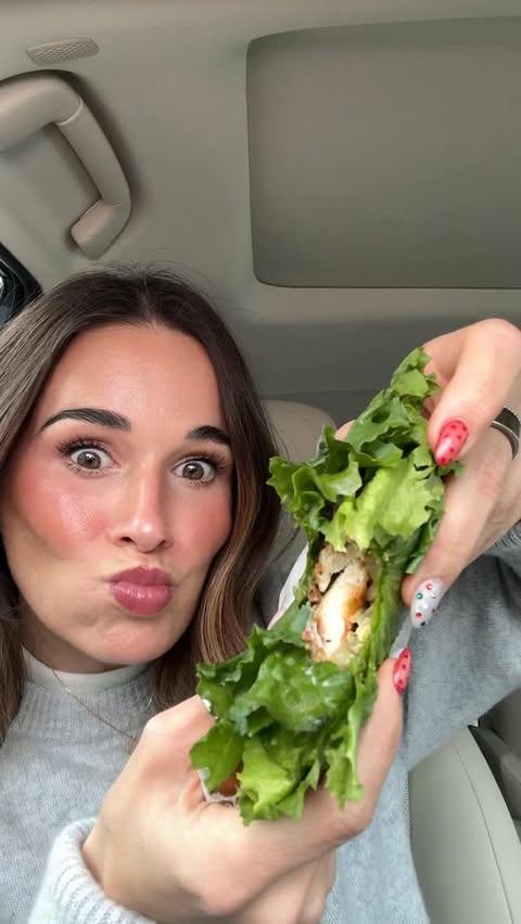 Instagram post by @maggieeatsss for Shake Shack. Caption reads: [...] new menu items from The Good Fit Menu....