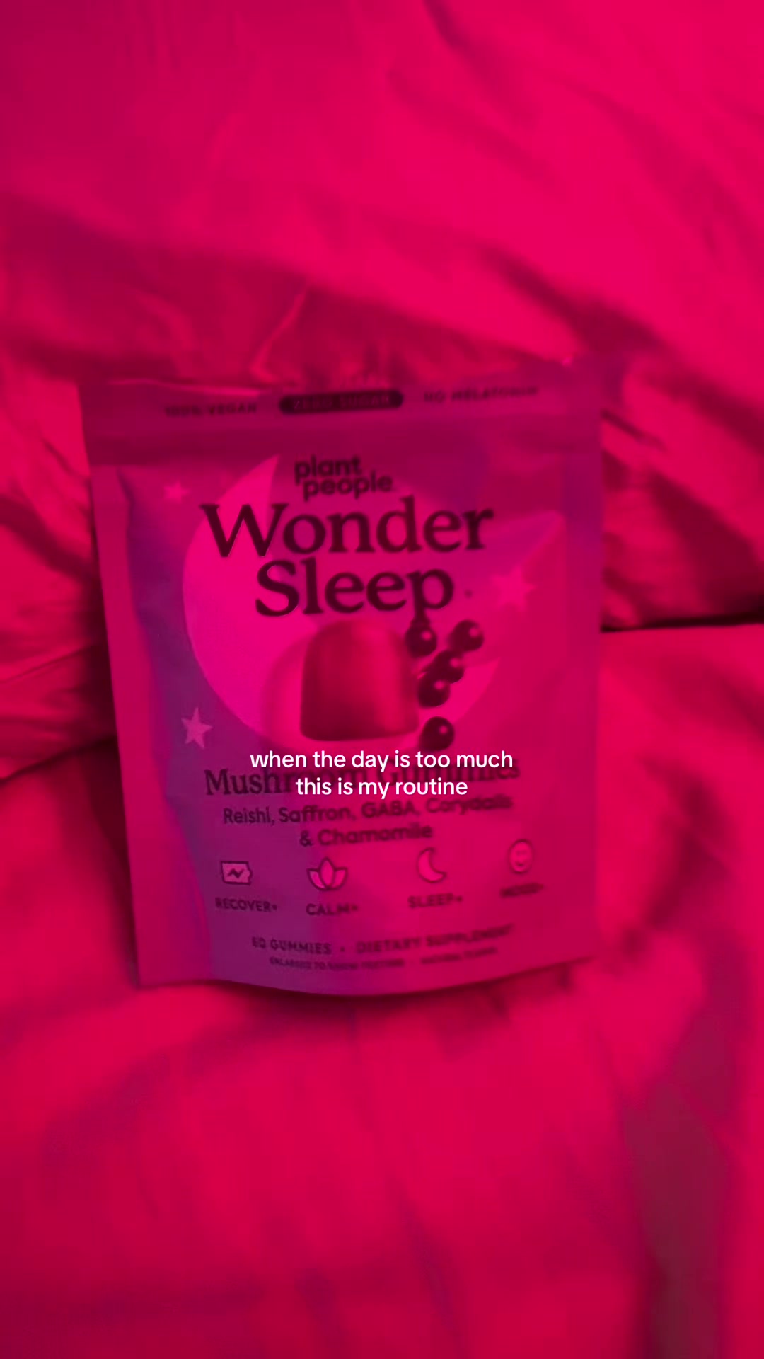 TikTok post by @melina0804 for Plant People. Caption reads: No 3AM wake up for me @Plant People #sleep....