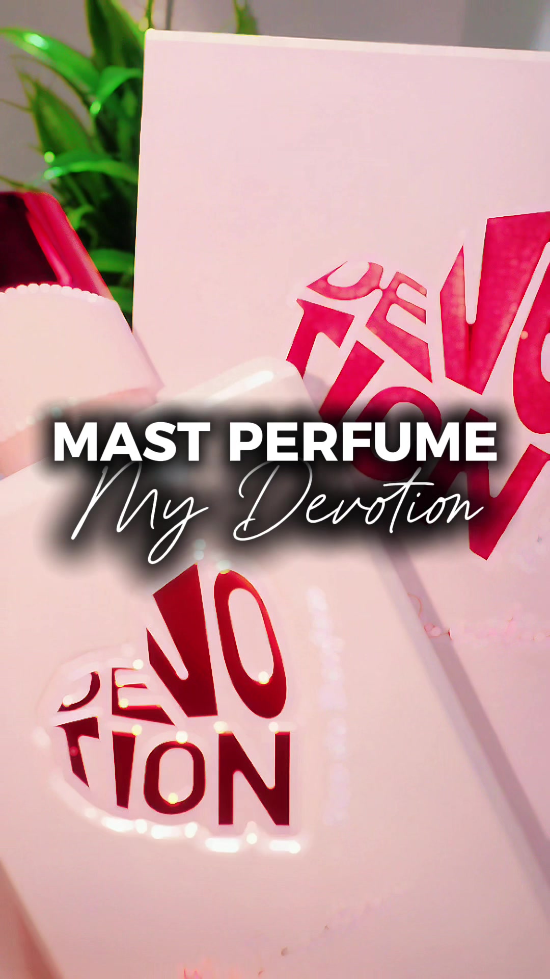 TikTok post by @theaudreydaily for Bharara Beauty. Caption reads: 💕 My Devotion by @Bharara Beauty Mast Perfumes....