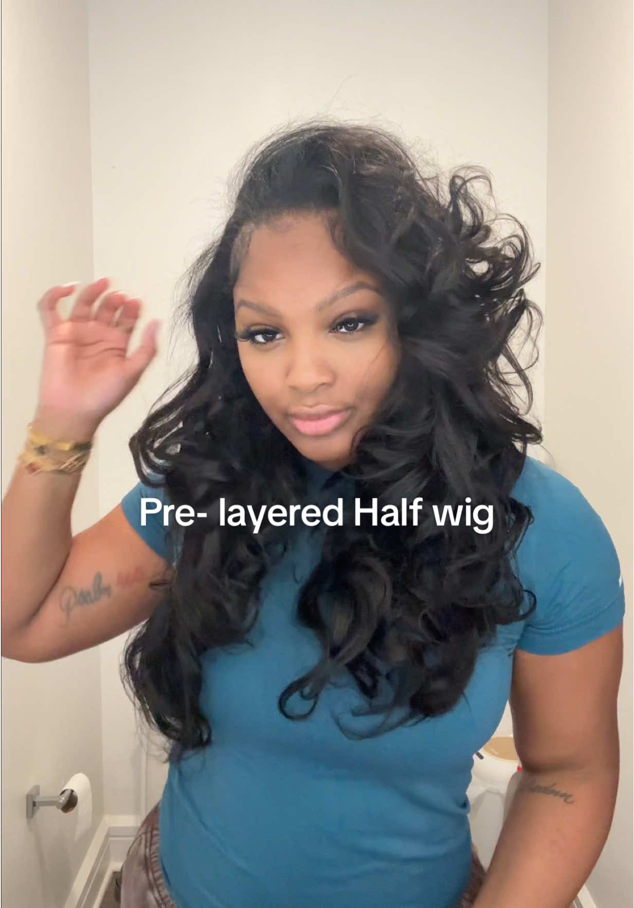 TikTok post by @_1abrina for Celie Hair. Caption reads: [...] shopping cart for this exact unit from....