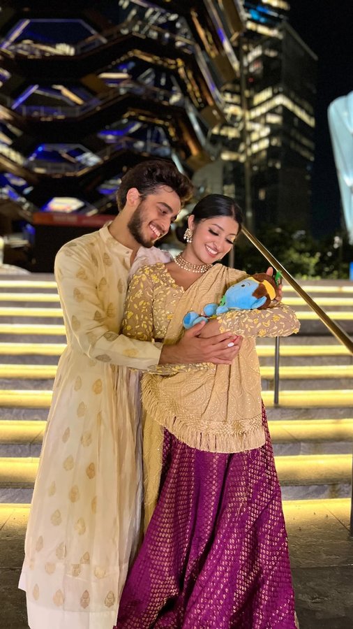 Instagram post by @jainil_dreamtodance for Dharma Productions. Caption reads: Kicking off Janmashtami celebrations with Baby....