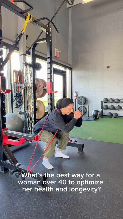 Instagram post by @sfm_fitness for EvolveYou. Caption reads: Dr. Stacy Sims advises women over 50 to focus on....