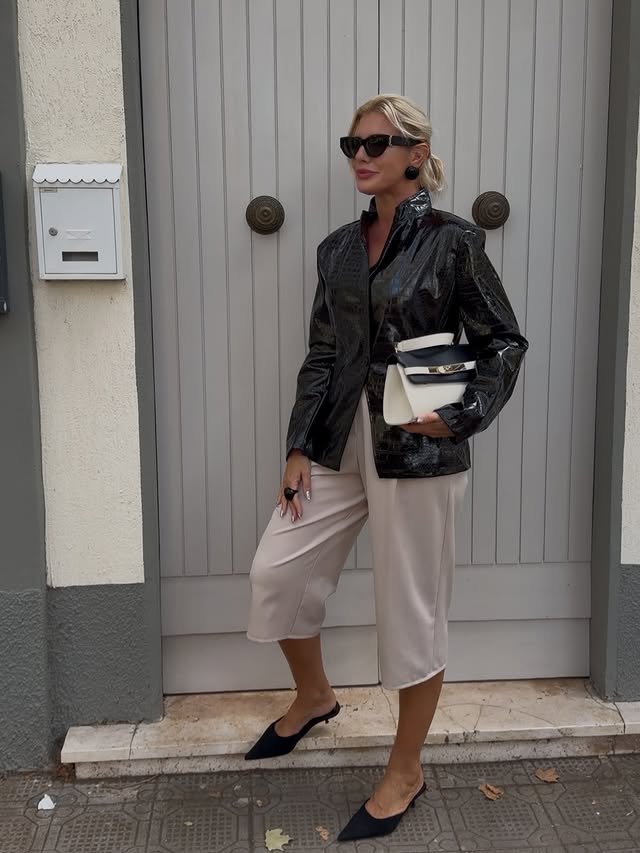 Instagram post by @zajkagenia for stylewe.com. Caption reads: Crocodile jacket @stylewe....