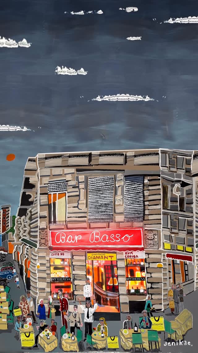 Instagram post by @filipp_jenikae for Mytheresa. Caption reads: The sbagliato’s are being stirred, Maurizio is....