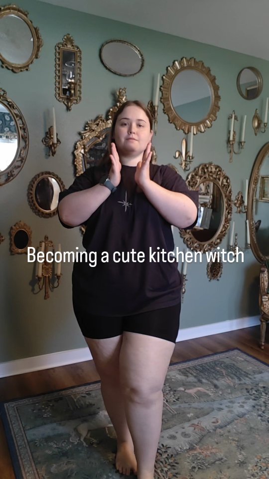 Instagram post by @burntthewaffles for HolyClothing. Caption reads: Kitchen Witch! Absolutely loved pairing this....