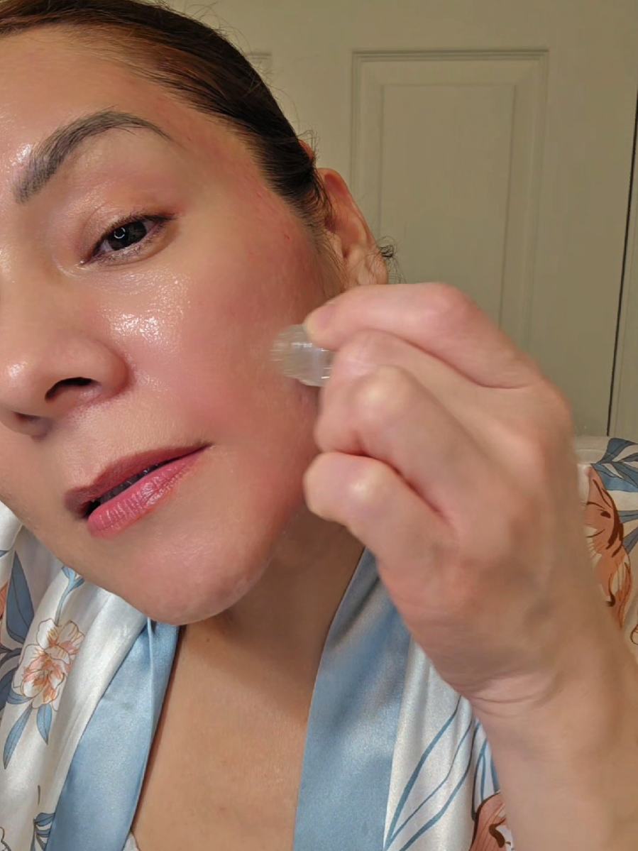 TikTok post by @kely6941 for Qure Skincare. Caption reads: [...] home. Micro-Infusion 3 Month Bundle. @Qure....