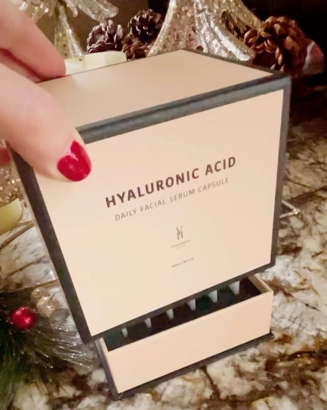 Instagram post by @m_gardner96 for Vivienne Hu. Caption reads: @viviennehuofficial Hyaluronic Acid Daily Facial....