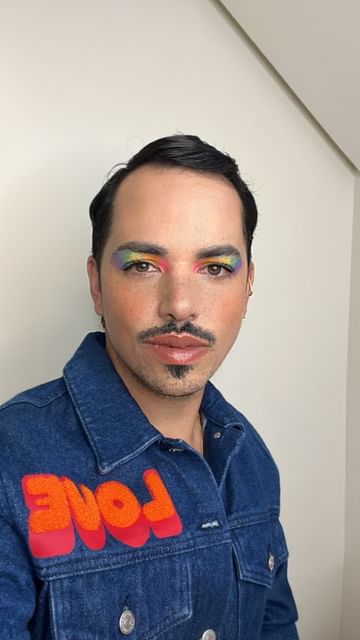 Instagram post by @jorgemakeup for Dr Sebagh. Caption reads: [...] with just make-up. I partnered with....