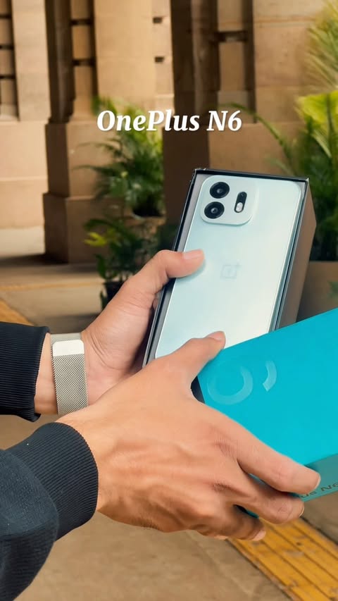 Instagram post by @sadiqhakam____ for OnePlus. Caption reads: [...] Smooth. ⚡️ Experience the all-new OnePlus....