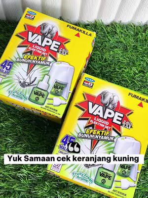 TikTok post by @mishakikyputri for Fumakilla. Caption reads: [...] #VapeElectric #TanpaAsapTanpaAbu @Fumakilla....