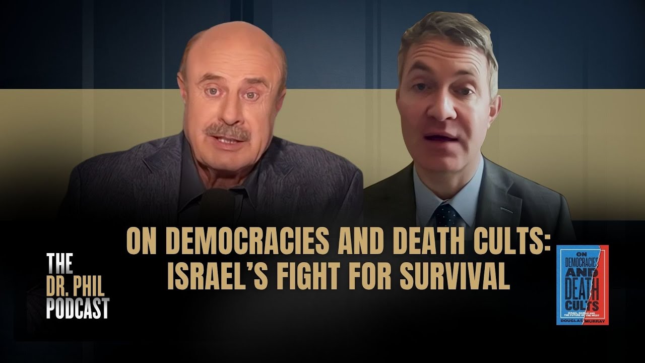YouTube post by @TheDrPhilPodcast for Echo Water. Caption reads: On Democracies and Death Cults: Israel’s Fight for....
