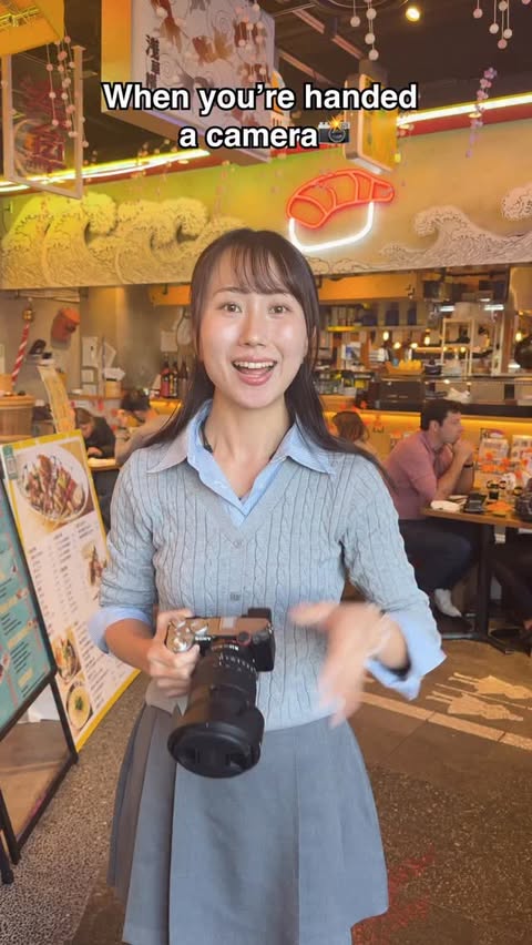 Instagram post by @i.am.yurichan for DJI. Caption reads: When someone hands you a camera — whether it’s a....