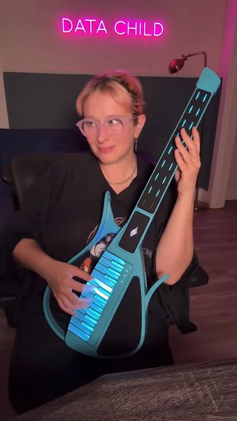 Instagram post by @datachild for ENYA MUSIC. Caption reads: First impressions of the @enyamusicglobal....