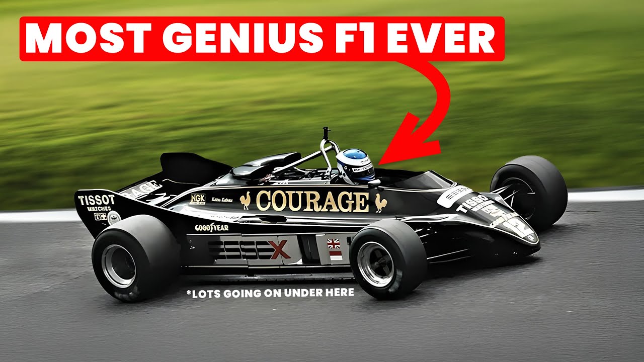 YouTube post by @Driver61 for Brilliant.org. Caption reads: So Genius It Makes Modern F1 Look STUPID!.