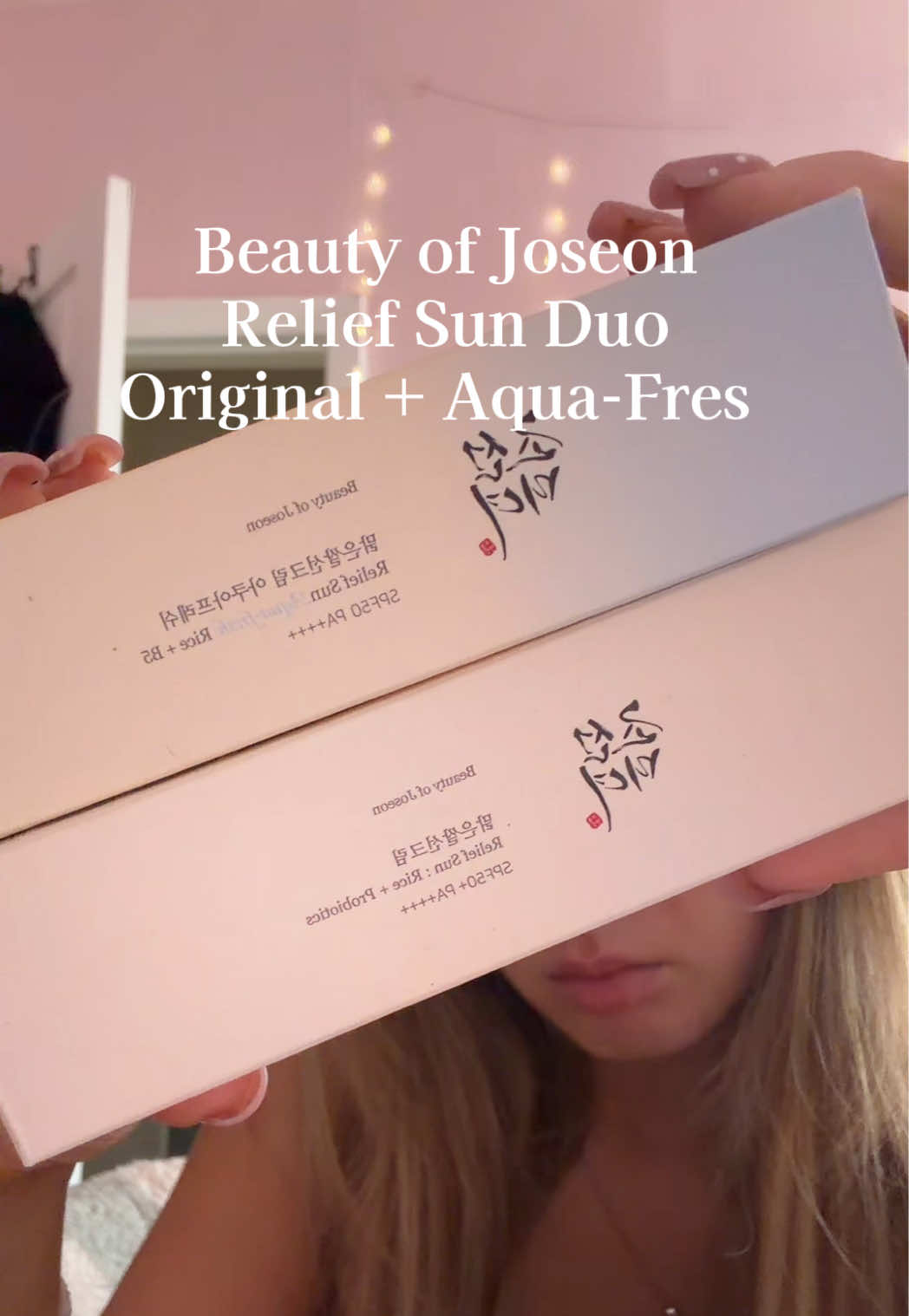 TikTok post by @user0965179201 for Beauty of Joseon. Caption reads: @Beauty of Joseon #nowhitecast #koreansunscreen.