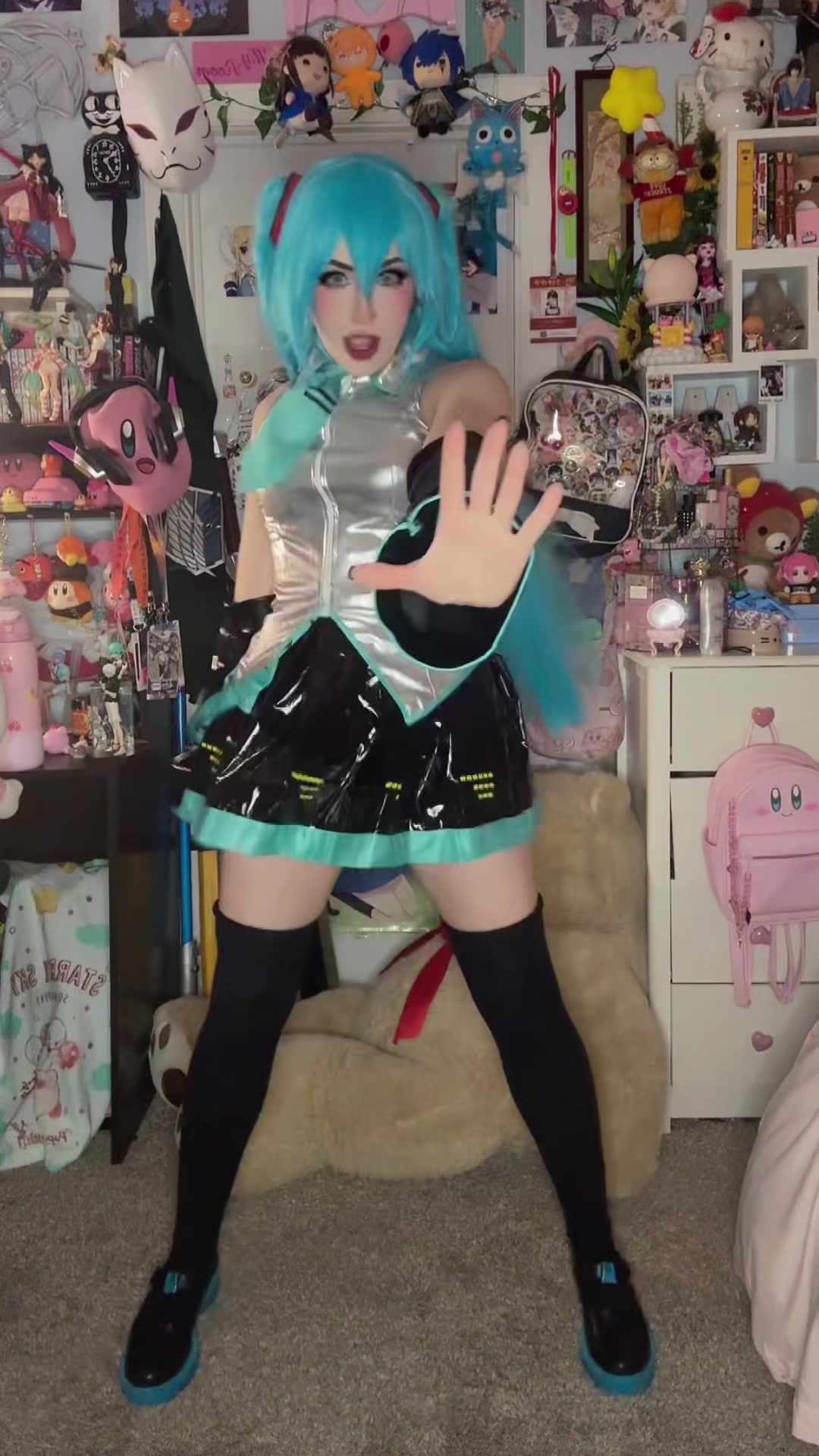 TikTok post by @marmarbinky for Koi Footwear. Caption reads: [...] is a legendary combo (shoes from....