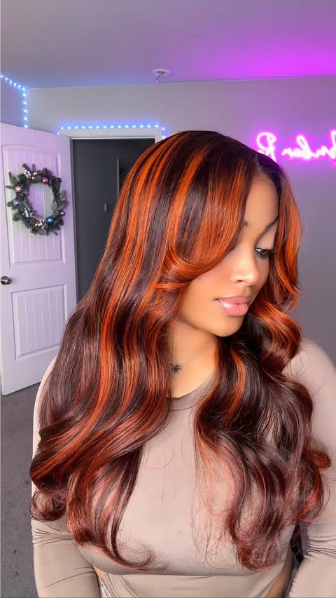 Instagram post by @arenee.mua for Ashimary Hair. Caption reads: The Ginger wig that made my JAW drop! 😮‍💨😍....