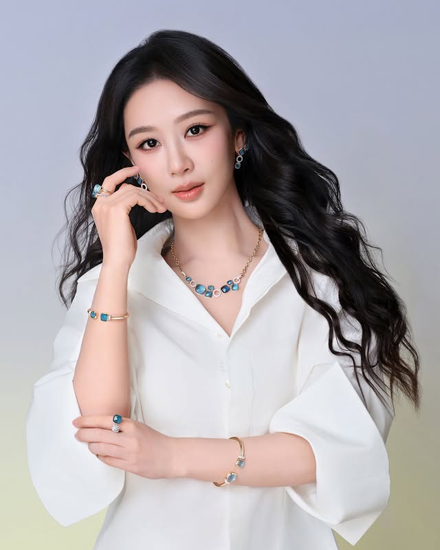 Instagram post by @yangzi_aoao for Pomellato. Caption reads: Pomellato welcomes Yang Zi as its new Global [...].