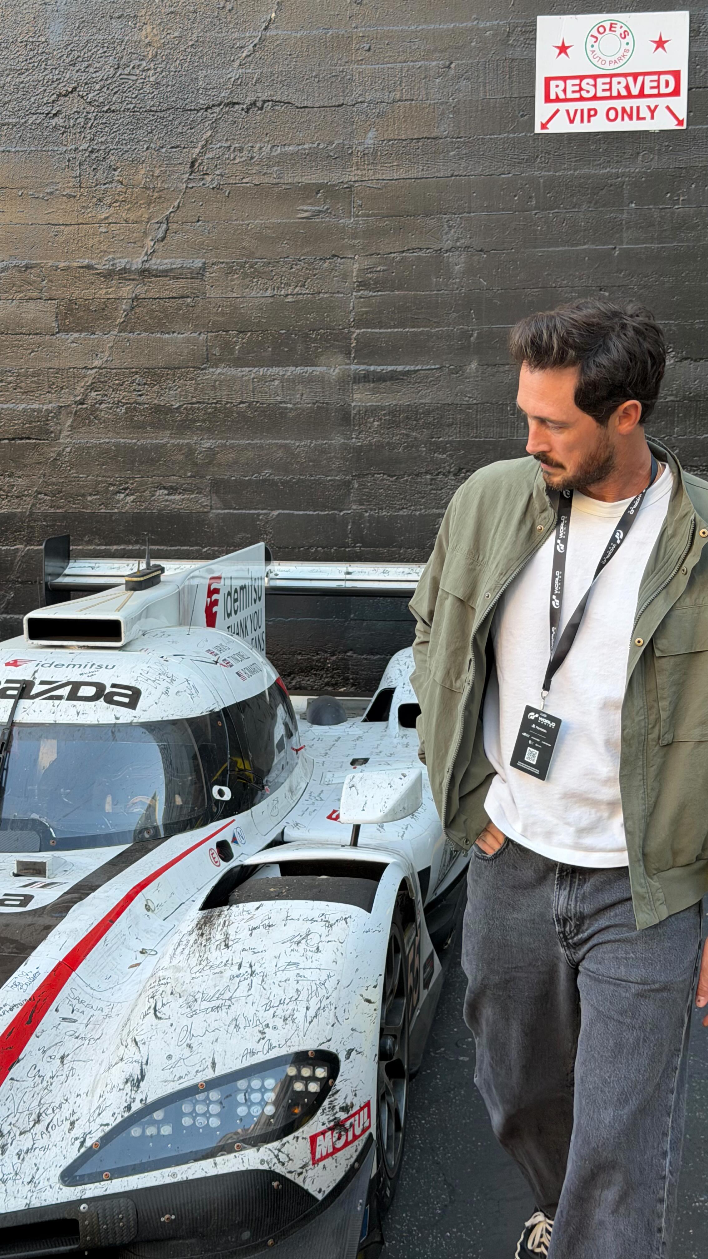 Instagram post by @lifeof_riley for Polestar. Caption reads: Yesterday @polestarcars invited me to do some sim....