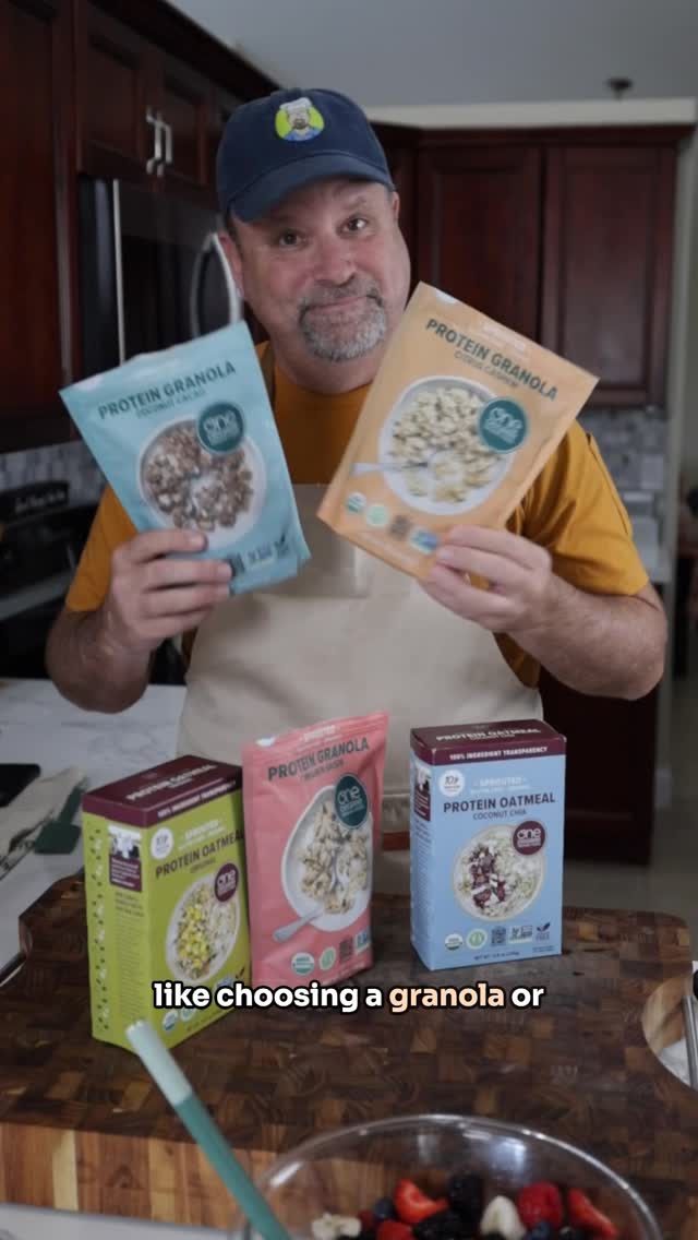 Instagram post by @thedadbriefs for One Degree Organics. Caption reads: #ad Better food fuels better days — and One Degree....