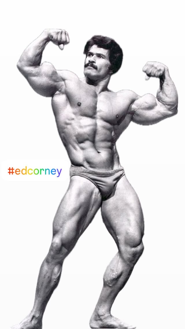 Instagram post by @an_incomparable_beast for FLEX Magazine. Caption reads: PAID COLLABORATION AVAILABLE Ed Corney was a....