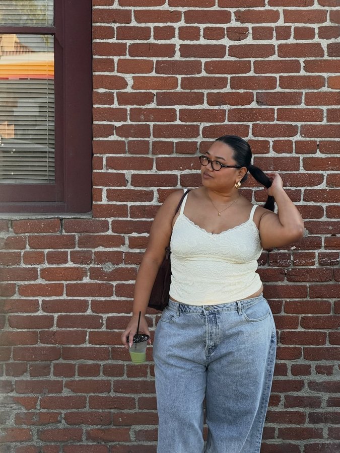 Instagram post by @laurenlicup for Princess Polly. Caption reads: what’s a fall?? @princesspolly use code 20LAUREN....