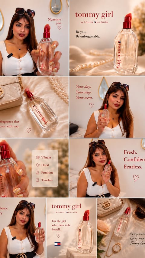Instagram post by @shikha_a_free_soul_bird for HaulPack. Caption reads: [...] #LuxuryFragrance #myntra #haulpack....