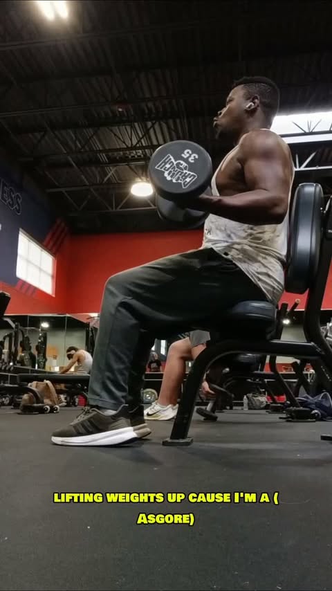 Instagram post by @trevohnnthetitan for G FUEL. Caption reads: [...] Going to the Gym🎶! Huge shout-out to....