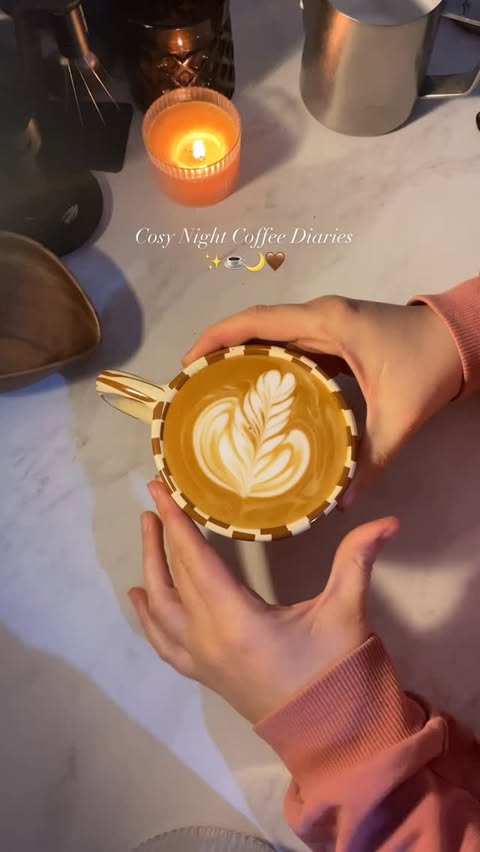 Instagram post by @mycosyhomecafe for Mhw3bomber. Caption reads: Cosy night coffee diaries....