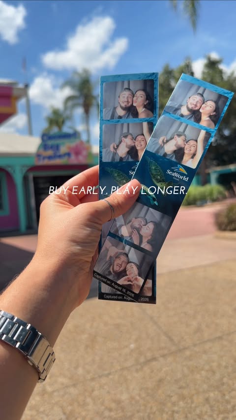 Instagram post by @bellacreates.ugc for SeaWorld. Caption reads: gifted by SeaWorld 💙 One day at SeaWorld Orlando....
