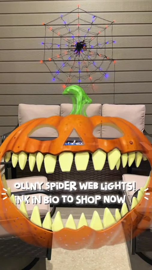 Instagram post by @2bebek1damla for Ollny. Caption reads: [...] spooky-beautiful corner with the Ollny....