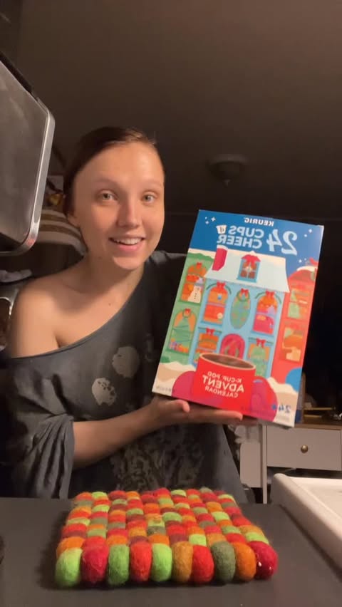 Instagram post by @mamaruppert for Keurig. Caption reads: Coffee at 10pm so I don’t miss a day of my advent....