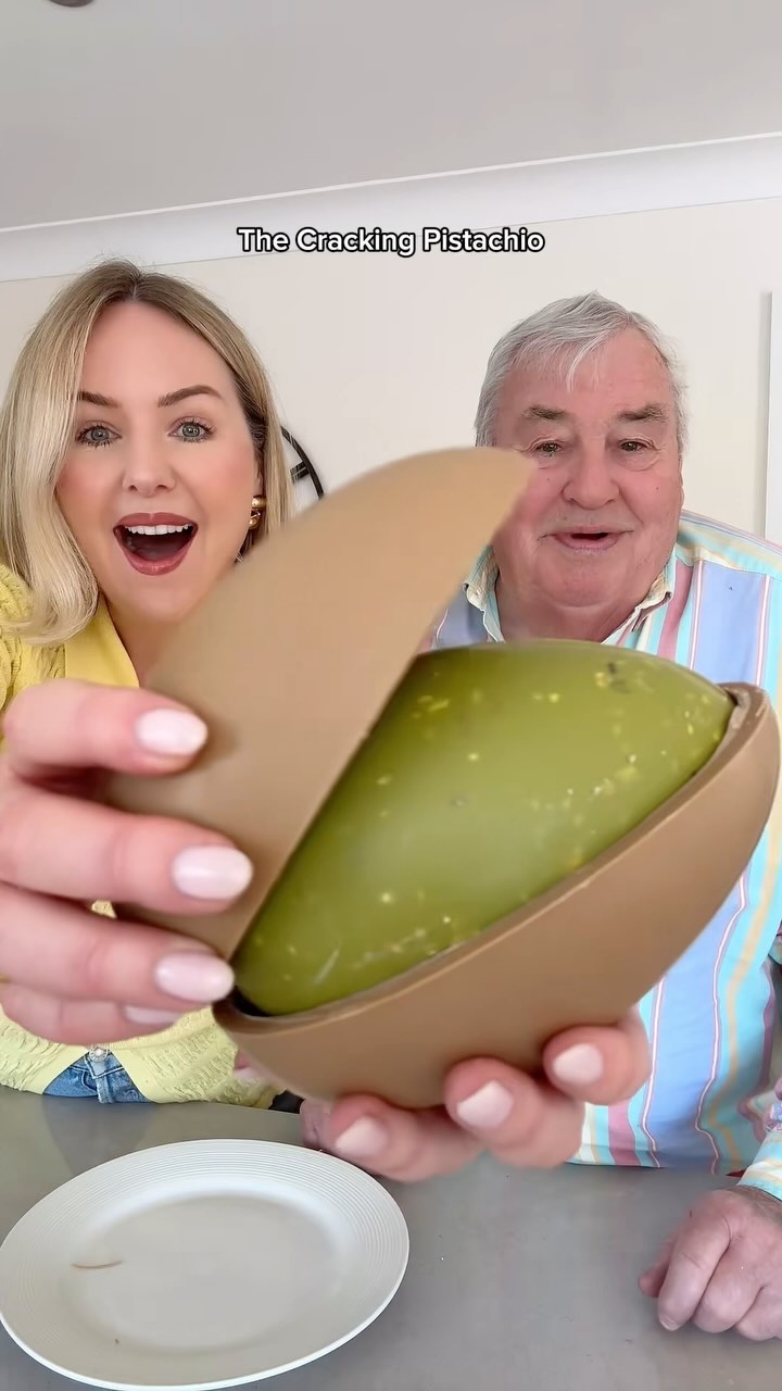 Instagram post by @kate_keogh for Waitrose. Caption reads: AD Who says Easter eggs are just for kids? 🐰✨ Dad....