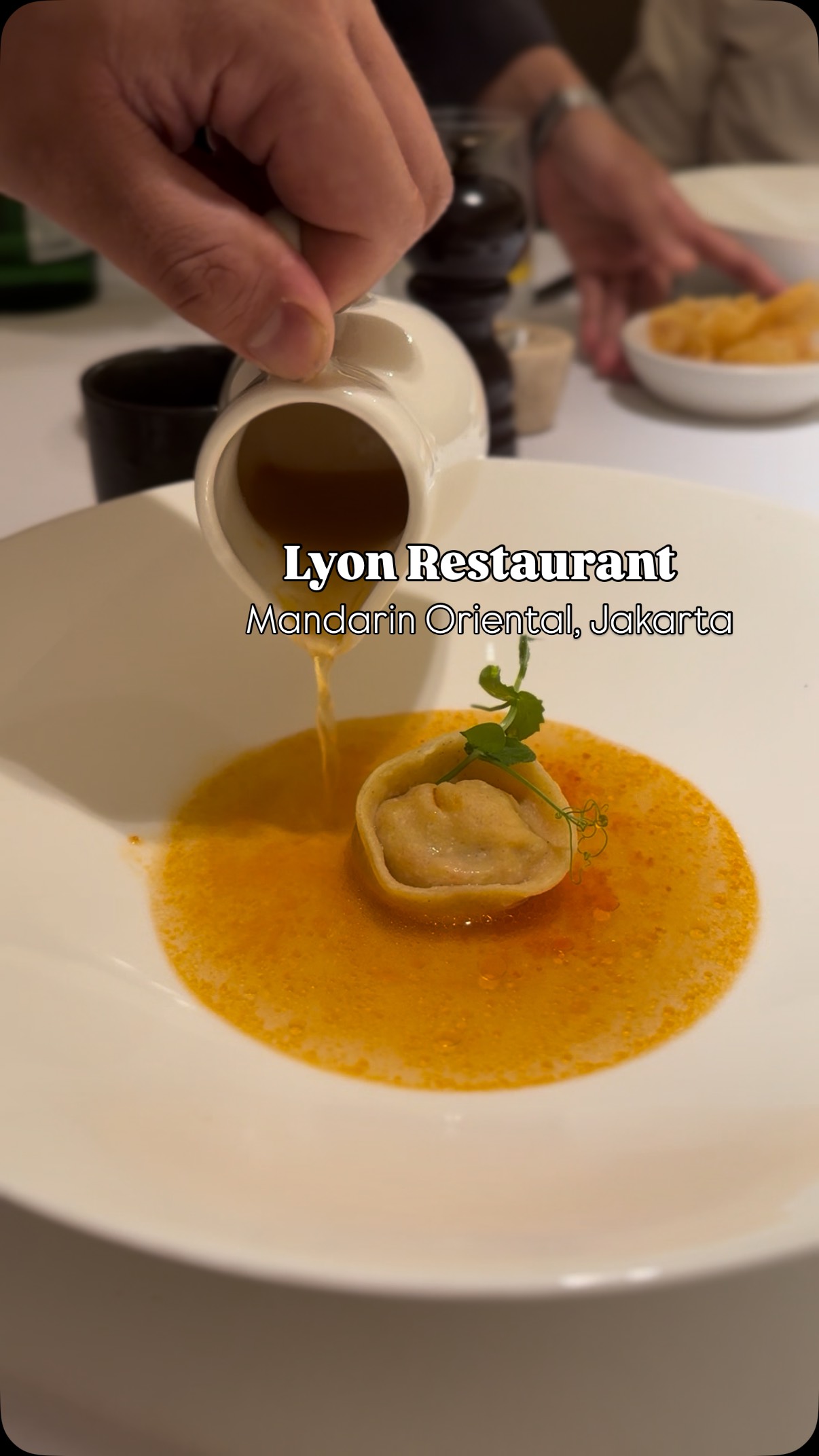 Instagram post by @chefnormanismail for Mandarin Oriental. Caption reads: [...] by Chef Norman and Chef Dennis at Mandarin....