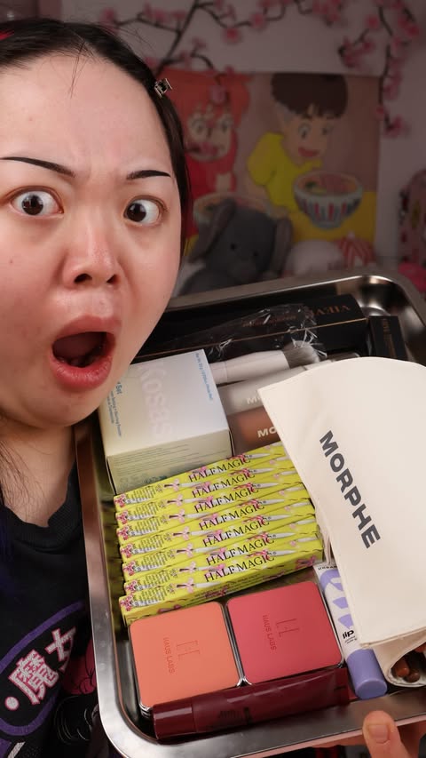 Instagram post by @onmayface for Kosas. Caption reads: [...] more videos like this? 🤷‍♀️ Products:....